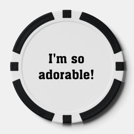 Ik ben zo Schattig Pokerchips (Voorkant)