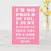 Ik ben zo trots op je kaart (Gele Bloem)