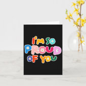 Ik ben zo trots op je - schoolmotivatie en afgestu kaart (Gele Bloem)