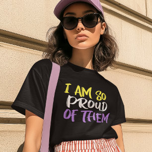 Ik Ben Zo Trots Op Ze Non-binaire Moeder T-shirt