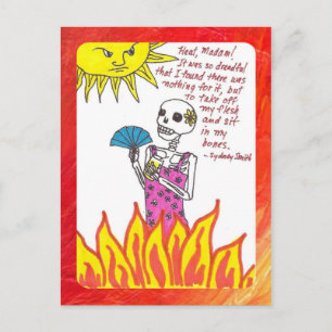 Ik ben zo warm briefkaart