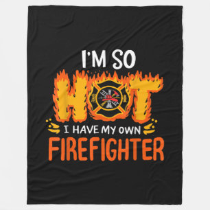 Ik ben zo warm dat ik mijn eigen brandweerman heb fleece deken