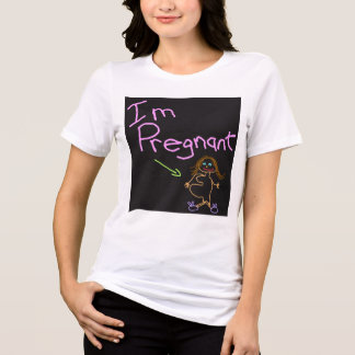 Ik ben zwanger, dames satirische openbaarmaking;) Tri-Blend shirt