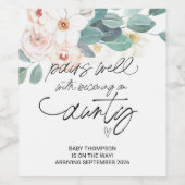 Ik ben Zwangere New Baby Zwangerschap Aankondiging Wijn Etiket (Enkel label)