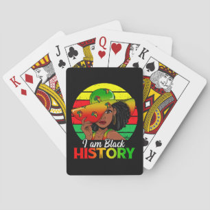 Ik Ben Zwarte Geschiedenis Afrika Amerika Pokerkaarten