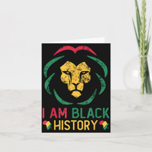 Ik ben zwarte geschiedenis afro-amerikaanse zwarte kaart