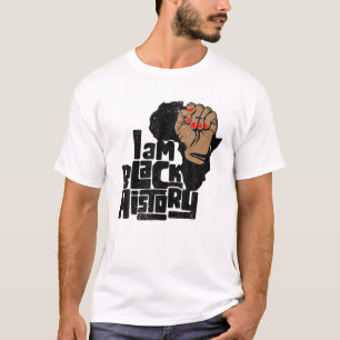 Ik ben zwarte geschiedenis, kracht voor de eerste t-shirt