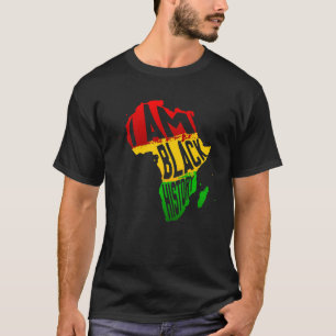 Ik ben zwarte geschiedenis maand Afrikaanse Amerik T-shirt