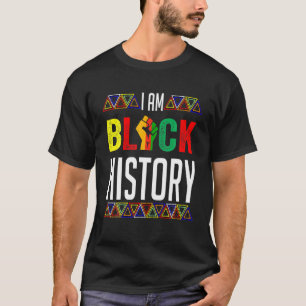 Ik ben Zwarte Geschiedenis Maand Afrikaanse Pride T-shirt