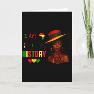Ik ben Zwarte Geschiedenis Maand Afro-Amerikaanse Kaart