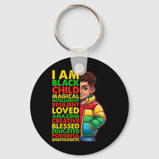 Ik ben Zwarte Geschiedenis Maand Shirt Kinderen Jo Sleutelhanger