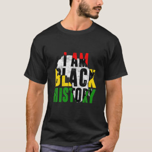 Ik ben Zwarte Geschiedenis Maandag Celebratie Afri T-shirt