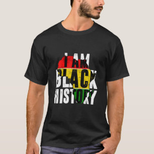 Ik ben Zwarte Geschiedenis Maandag Celebratie Afri T-shirt
