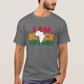 Ik ben zwarte geschiedenis Mannen Vrouwen jongens  T-shirt