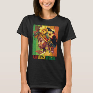 IK BEN ZWARTE GESCHIEDENIS meisjes Zwarte koningin T-shirt