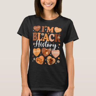 Ik ben zwarte geschiedenis melanine Afro-Amerikaan T-shirt