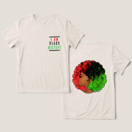 Ik ben zwarte geschiedenis pan Afrikaanse vlag afr Tri-Blend Shirt