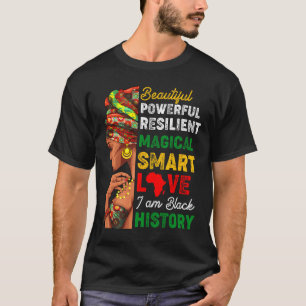 Ik ben Zwarte Geschiedenis Vrouwen Zwarte Geschied T-shirt