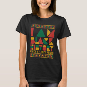 IK BEN ZWARTE GESCHIEDENIS ZWARTE GESCHIEDENIS MAA T-SHIRT