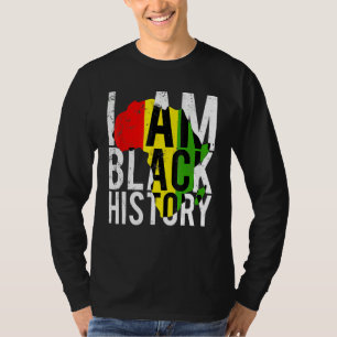 Ik ben Zwarte Geschiedenis Zwarte Geschiedenis Maa T-shirt