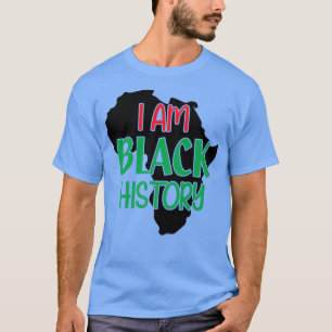 Ik ben Zwarte Geschiedenis Zwarte Maand van de Ges T-shirt