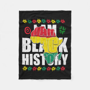 Ik ben zwarte geschiedenis zwarte trots geschenk z fleece deken