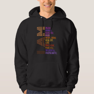 Ik Ben Zwarte Vrouw Geschiedenis Maand Onverbloemd Hoodie