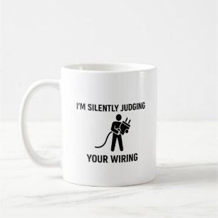 Ik beoordeel je bedrading stilzwijgend koffiemok