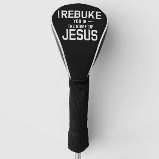 Ik berisp u in de naam van Jezus Golfheadcover (Voorkant)