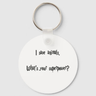 Ik bespaar dieren sleutelhanger