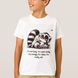 Ik bespaar mijn energie kinder unisex t-shirt