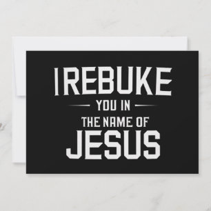Ik Bestraf U In De Naam Van Jezus Kaart