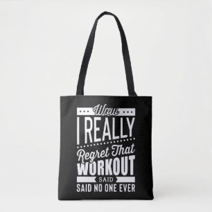 Ik betreur het echt dat de motivatie van de fitnes draagtas