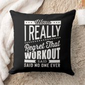 Ik betreur het echt dat de motivatie van de fitnes kussen (Deken)