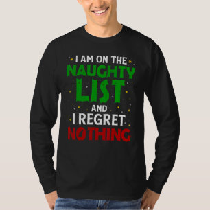 Ik betreur niets van de kerstfeestdag Vintage T-shirt