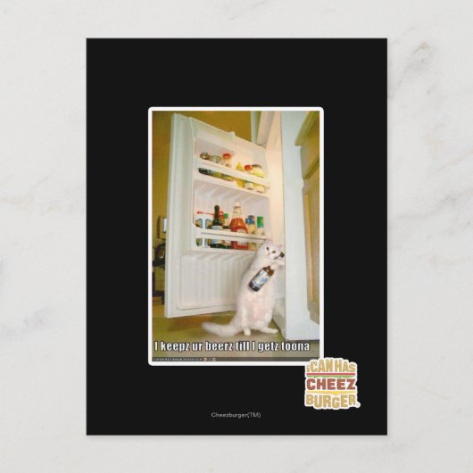 Ik bewaar onze bieren briefkaart (Voorkant)