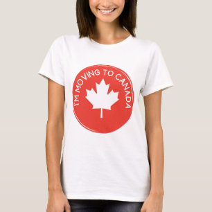 Ik beweeg me aan Canada wegens de Troef van het T-shirt