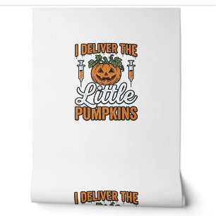 Ik Bezorg De Kleine Pompoenen Halloween Verpleegst Behang