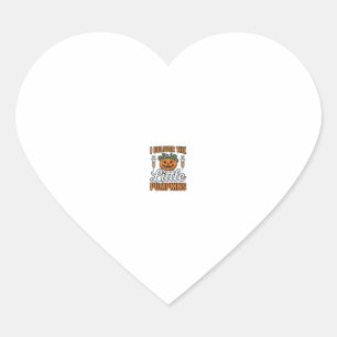 Ik bezorg de kleine pompoenen Halloween-verpleegst Hart Sticker