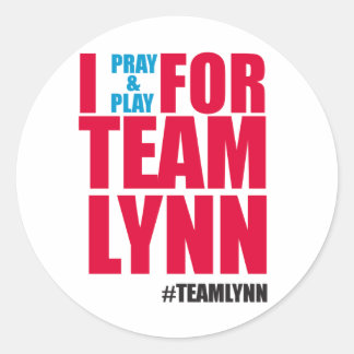 Ik bid en speel voor Team Lynn Sticker