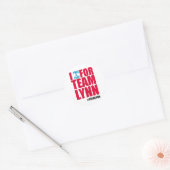 Ik bid en speel voor Team Lynn Sticker (Envelop)