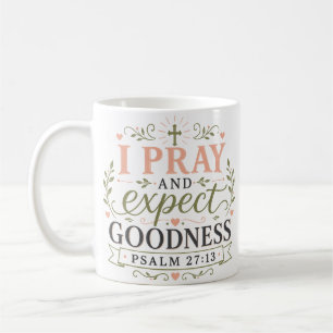 Ik Bid En Verwacht Goedheid Christelijke Spreuk Koffiemok