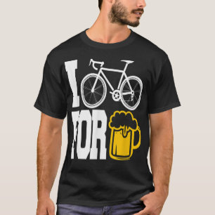 IK BIEK VOOR BEER - grappig fietsen tegen Shirt! T-shirt