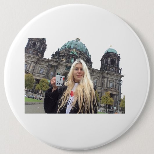 Ik bij de Berliner Dom!!!!!! Ronde Button 6,0 Cm (Voorkant)