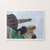 Ik bij de Siegessaule!! Legpuzzel (Horizontaal)