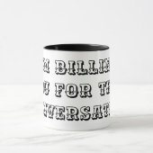 IK BIL JE VOOR DIT gesprek grappige advocaat Mok (Midden)