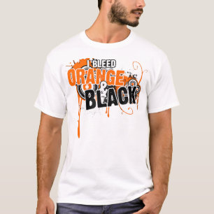 Ik bleed Black Oranje Sports Team Game Day T-shirt