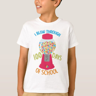 Ik blies door 100 dagen school t-shirt