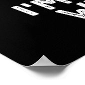 Ik blijf bij je grappige duct tape pun donker BG Poster (Hoek)