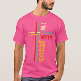 Ik blijf bij Jesus  Christelijke drummer T-shirt